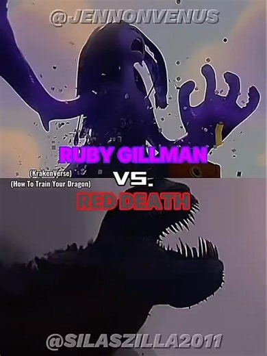 Ruby Gillman vs. Red Death #edit #krakenverse #howtotrainyourdragon ‪@Silaszilla2011‬