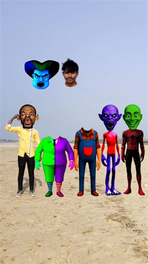Scary Teacher 3D, Dancing friend, Dancing Alien sipai dar Main, &Me Correct Head Matching #shorts