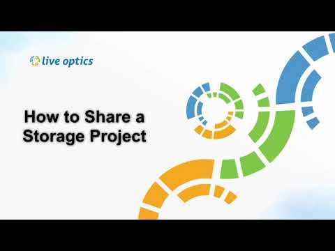 How to Share a Live Optics Storage Project