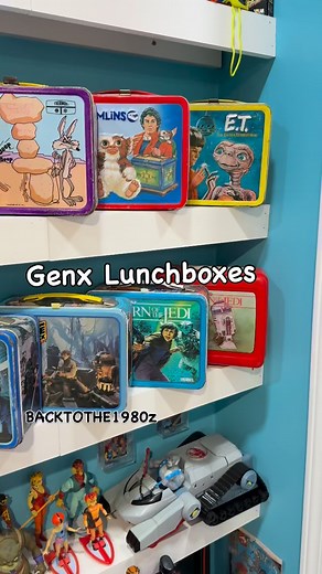Here are some of my lunchboxes. These are so fun to collect. Fun nostalgic memories. #lunchbox #80s #genx | Back To The 1980z