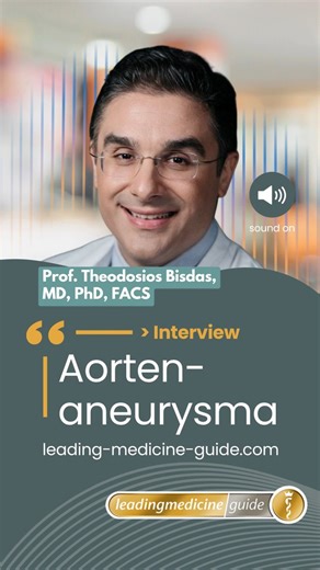 Ein Aortenaneurysma kann lebensbedrohlich werden! 🚨 👉 Über Ursachen, Risiken und moderne Behandlungsmöglichkeiten beim Aortenaneurysma haben wir mit Prof. Dr. Bisdas gesprochen: → „Ein Aortenaneurysma ist eine spezielle Form eines erweiterten Abschnitts der Aorta, das sich meist schleichend entwickelt und lange unbemerkt bleibt. Die wichtigsten Risikofaktoren für die Entstehung eines solchen Aneurysmas sind hoher Blutdruck, also die arterielle Hypertonie, sowie Rauchen und Fettstoffwechselstör