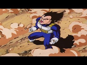 Vegeta gritando COÑOOO enfadado por la muerte de Trunks