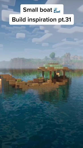 Mini Yacht Building Inspiration in Minecraft