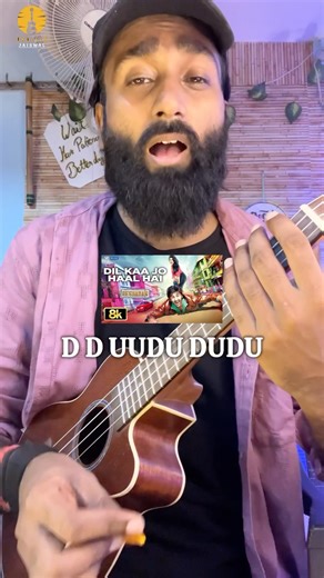 Dil ka jo haal hai ukulele tutorial #ukulele #shorts