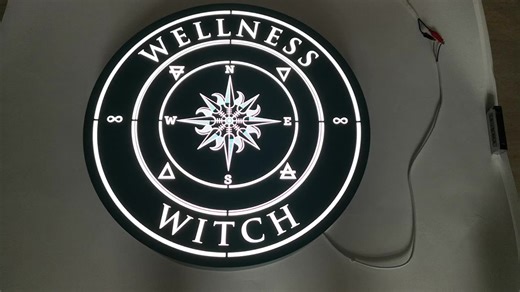 BRANDNEWSIGN Manufacturer Business Signs Logo Outdoor Double Sided Round Light Box for Restaurant Storefront Sign