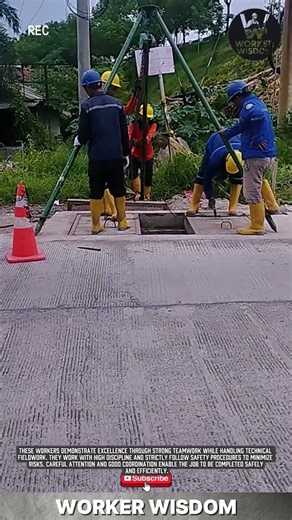 Field Worker Teamwork in Infrastructure Maintenance with High Safety Standards #construction #worker