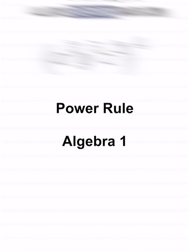 Power Rule | Algebra 1 #alldayeverydaymath #algebra #homeschool #tutoring
