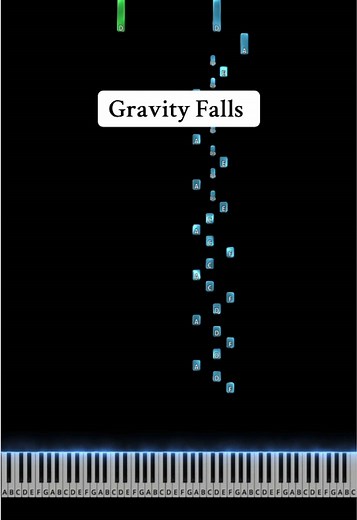 Gravity Falls (Piano Tutorial) #piano #pianotok #pianomusic #pianotutorial #pianocover #gravityfalls