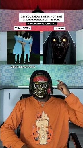 Viral Remix Vs. Original Version: SIREN HEAD FUNK - DJ VTTT77 #shorts #halloween