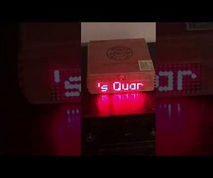 ESP32 Scrolling WordClock on LED Matrix