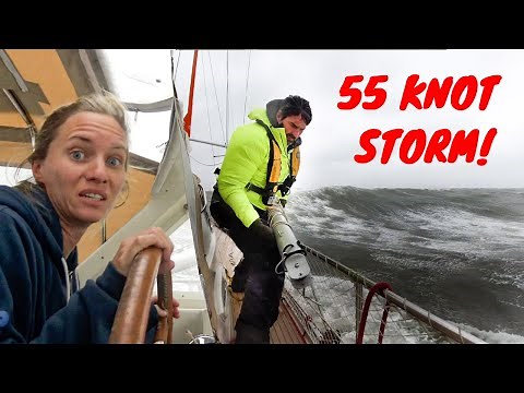 55 KNOT STORM + HUGE WAVES 😬💨⛵ Storm that Broke our Pole - SV Delos Ep. 314