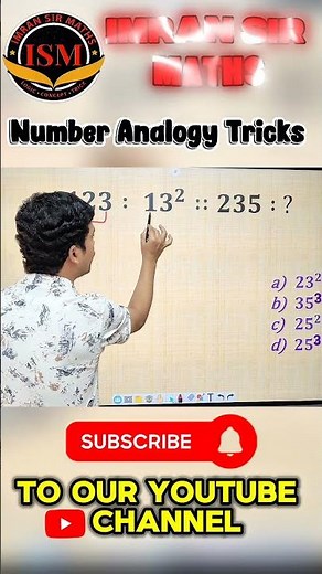 Number Analogy Tricks | Maths Tricks | Reasoning Tricks | imran sir maths #shorts