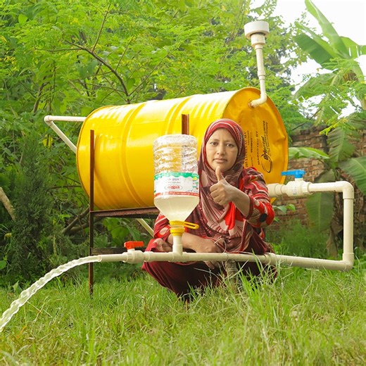 how to make free Energy water pump | Pump Without Electricity with Drum Pump | Rana Craft