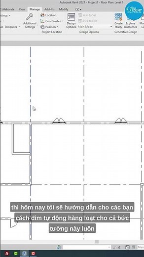 DIM KÍCH THƯỚC HÀNG LOẠT CHO TƯỜNG TRONG REVIT