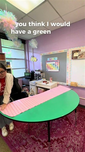 The Pink Table Is Back 🎀|Pink Table Era 💖#teacherlife #table #decor