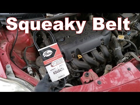 How to Fix A Squeaky Belt - Serpentine Belt Replacement Toyota Yaris