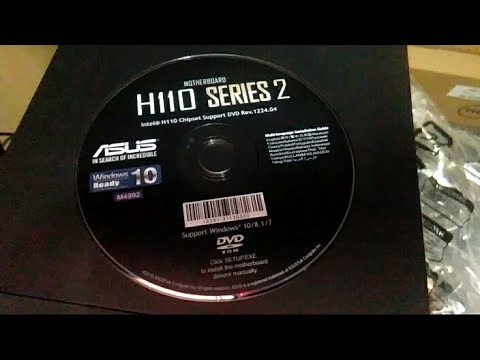 Asus H110M-CS motherboard driver CD installation
