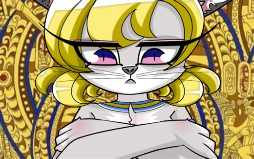 [蘑菇OC]瑟瑟埃及猫咪指绘ankha瑟瑟舞蹈