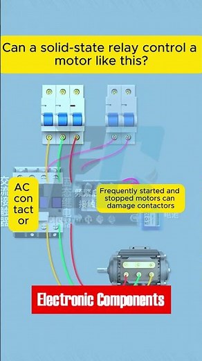 Can a solid state relay control a motor like this #shots