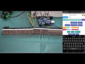 8x8 LED Matrix Control using Bluetooth