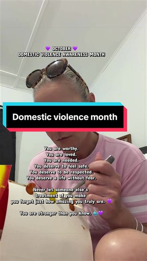 October domestic violence month. 💜🐳 | domestic awareness month
