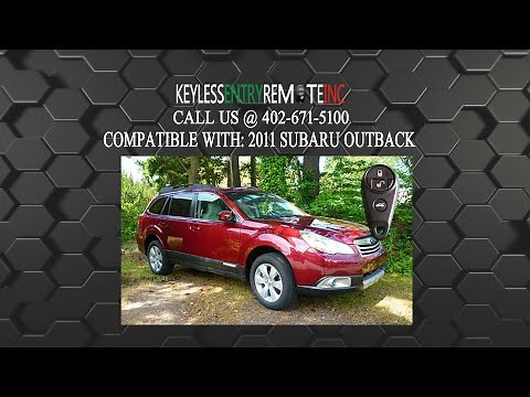 How To Replace Subaru Outback Key Fob Battery 2011