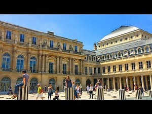 PARIS WALK | Palais Royal Courtyard and Gardens | France