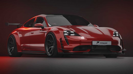 Porsche Taycan Gets Wild Widebody Kit From Prior Design