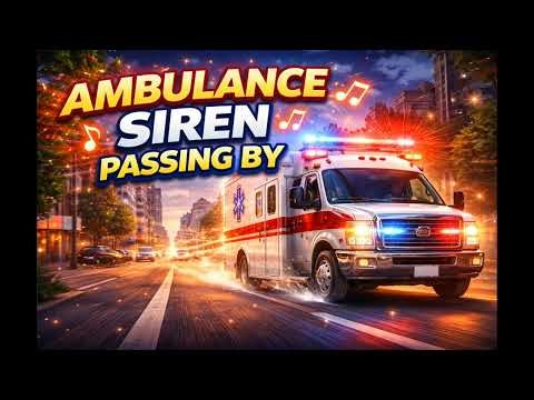 🚑 Ambulance Siren Passing By – Loud Emergency Vehicle Sound