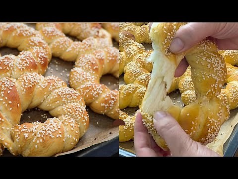 Simit recipe - Turkish sesame rings delicious & easy