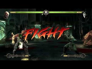 Mortal Kombat 9 | Baraka vs Reptile Expert Gameplay | Intense Battle & Brutal Combos
