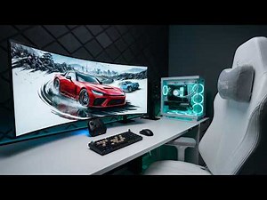 building my new ultra-wide PC gaming desk setup
