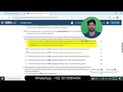 Excel 2021 Skills Approach - Ch 3 Fix It 3.6 | excel 2021 Skills Approach - Ch 3 Fix It 3.6