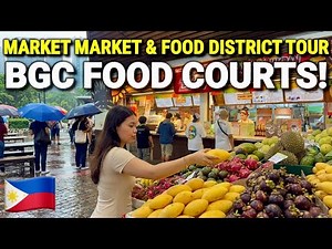Philippines 🇵🇭 BGC WALK & FOOD COURT TOUR! Market Market, Food District & Uptown Mall 2026