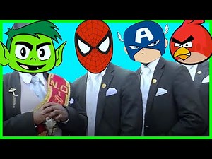 Teen Titans Go & Spider Man & Captain America & Angry Birds - Coffin Dance Song | Astronomia (Cover)