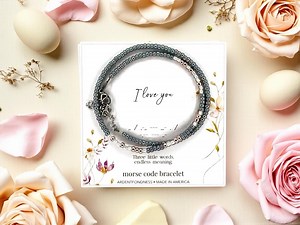 I Love You Morse Code Bracelet – Gift for Daughter From Mom or Dad – Mother Daughter Jewelry – Meaningful Keepsake Gift - Etsy