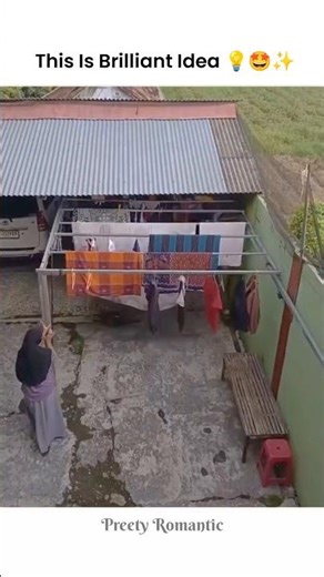 Rain proof clothes drying hack☔👕☺️ #shorts