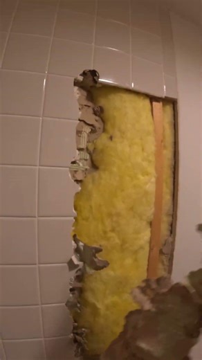 Demo shower | Tile and drywall removal
