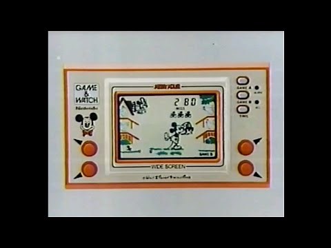CM 1982 任天堂 ゲーム&ウオッチ ワイドスクリーン パラシュート オクトパス ポパイ ミッキーマウス