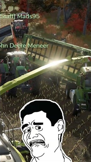 HE ALMOST FLIPPED THE TRACTOR & TRAILER! 🤦‍♂️🤦‍♂️ | Farming Simulator 25 #shorts #farmingsimulator