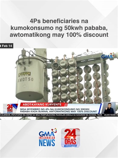 Lifeline Rate Program para sa 4Ps Beneficiary