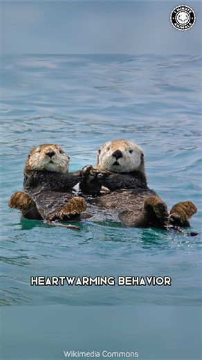 Sea Otter 🦦 Sleeps Holding Hands! They hold hands so they don’t drift apart while sleeping. Floating, relaxed, and strangely adorable. #wildlife #nature #animalfacts #1minuteanimals | 1 Minute Animals