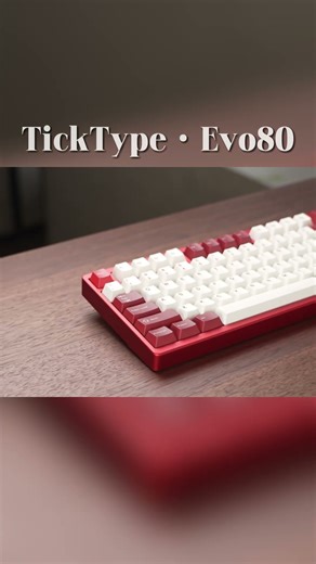 Evo80 Anodized Red. #keyboard #mechanicalkeyboard #customized#evo80