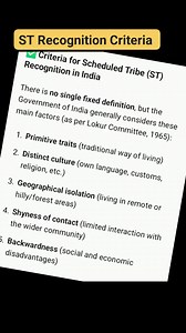100K views · 1.6K reactions | ST Recognition Criteria #14STinAssam #AssamST | BTRInfo Studio YouTube channel | Facebook