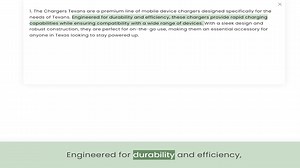 needs of Texans. Engineered for durability and efficiency, these chargers provide rapid charging cap