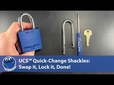 Swap Your UCS™ Shackle in Minutes! Leverage Quick-Change Shackle Technology