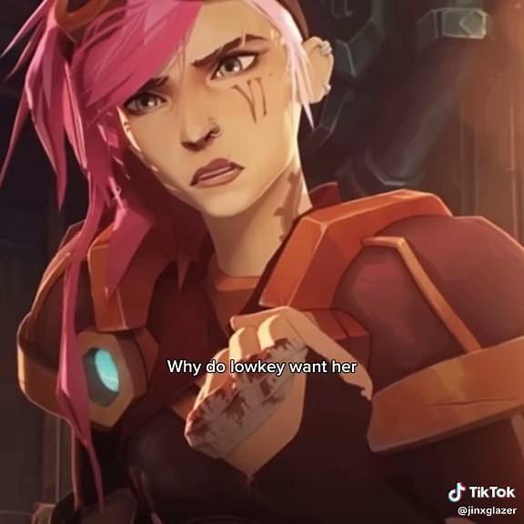 Jinx (@jinxglazer) - Maybe for her I'll make an exception 😌 #Arcane #vi #leagueoflegends #fineshyt #fyp #fypシ゚viral