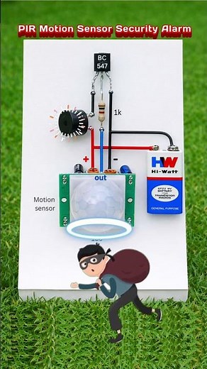 PIR Motion Sensor Alarm Circuit/Motion Activated Security Alarm