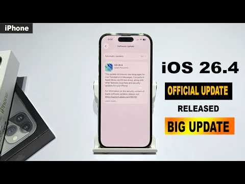How to update iOS 26.4 in iphone 14,15,16,17 | iOS 26.4 update iphone | apple iphone software update