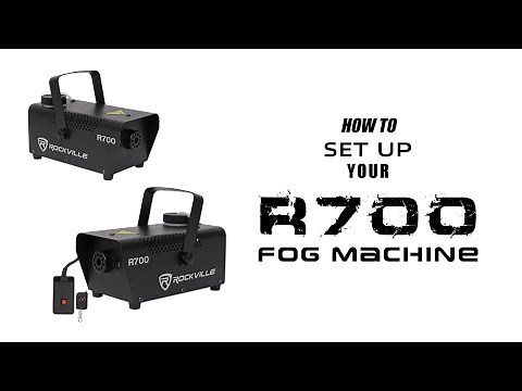How To Set Up your Rockville R700 Fog & smoke Machine with Remote & Fluid (Full Walkthrough)